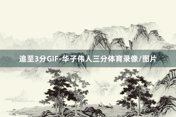 追至3分GIF-华子伟人三分体育录像/图片