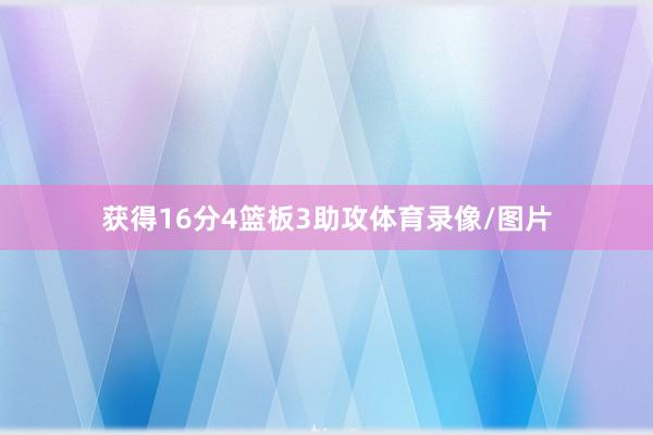 获得16分4篮板3助攻体育录像/图片