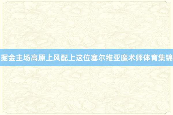 掘金主场高原上风配上这位塞尔维亚魔术师体育集锦