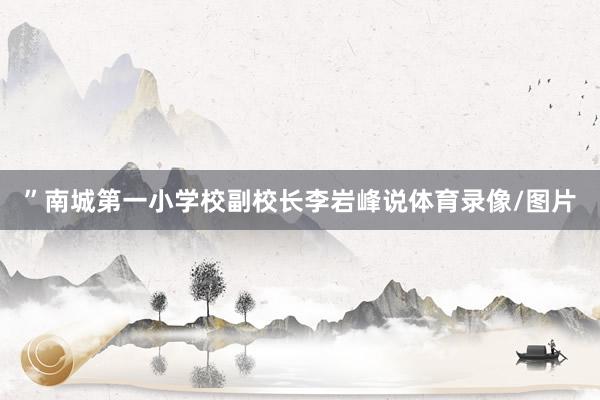 ”南城第一小学校副校长李岩峰说体育录像/图片
